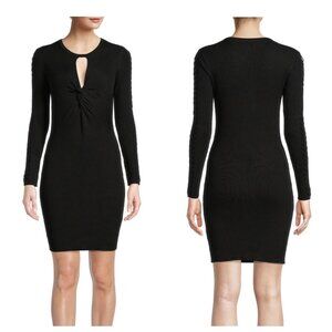 No Boundaries Juniors' Long Sleeve Cutout Twist Front Sweater Dress Size Medium